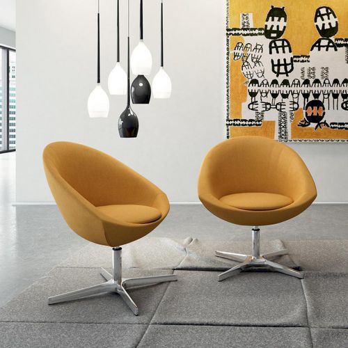 Poltrona visitatore contemporanea - AGIO - Quadrifoglio Sistemi d'Arredo - in tessuto / in metallo cromato / bianca
