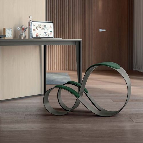 Sedia operativa in tessuto - MOON - Quadrifoglio Sistemi d'Arredo - polimerica / imbottita / ergonomica