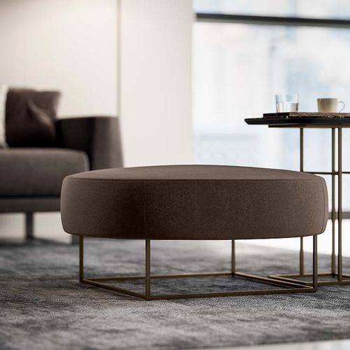 Ottomana contemporanea - POUF & CONTENITORI - Quadrifoglio Sistemi d'Arredo - in tessuto / in velluto / in lana