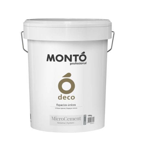 Intonaco di finitura - MICROCEMENT BASE - PINTURAS MONTO - di lisciatura / da interno / da esterno