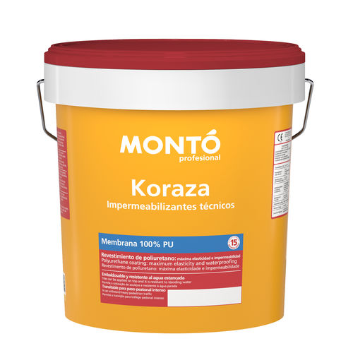 Guaina liquida impermeabilizzante di protezione - KORAZA - PINTURAS MONTO - per terrazza / in cemento / per facciata