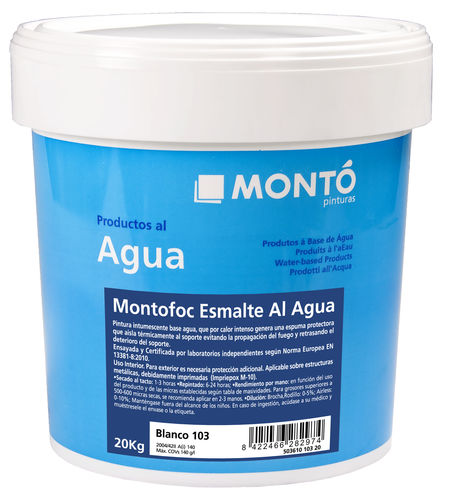 Pittura termoisolante - MONTOFOC ACQUA - PINTURAS MONTO - di protezione / di fondo / da interno