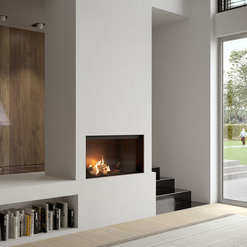Focolare chiuso a gas - MATRIX 1050-500 I  - Faber - ibrido / a 1 faccia / in metallo