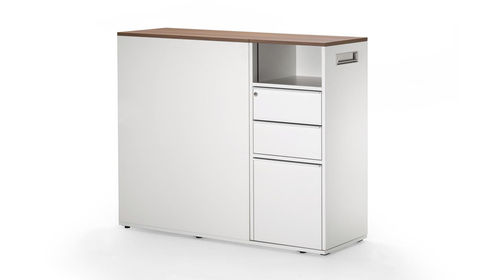 Libreria bassa - ORGATOWER - SITAG - contemporanea / per ufficio / in legno