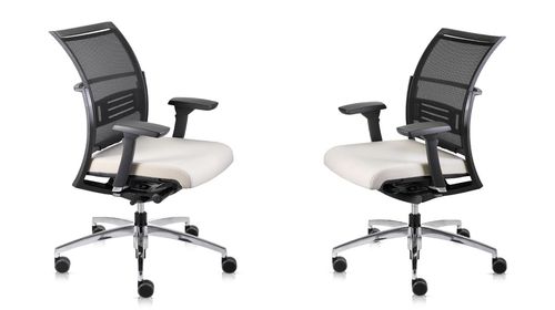 Sedia da ufficio contemporanea - SITAGWORLD - SITAG - in rete / contract / con braccioli