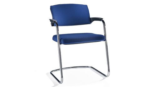 Sedia visitatore contemporanea - EL 100 - SITAG - in tessuto / cantilever / contract