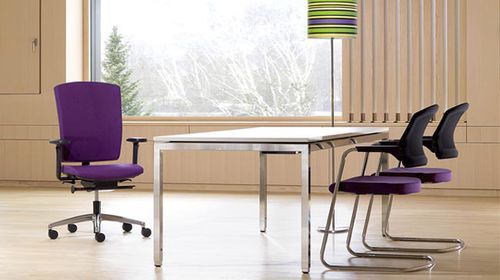 Sedia contemporanea - EL 80 - SITAG - in tessuto / con base a stella / con rotelle