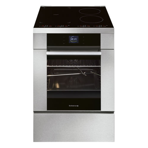Blocco cottura a induzione - DCI1591X - DE DIETRICH ELECTROMENAGER - 3 fuochi / 1 forno / autopulente pirolitico