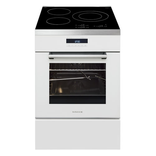 Blocco cottura a induzione - DCI1583W - DE DIETRICH ELECTROMENAGER - 3 fuochi / 1 forno / autopulente pirolitico