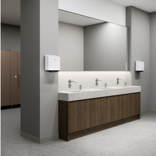 Asciugamani elettrico elettronico - ULTRONIC PLUS - STIEBEL ELTRON - da parete / in metallo / ad alta velocità