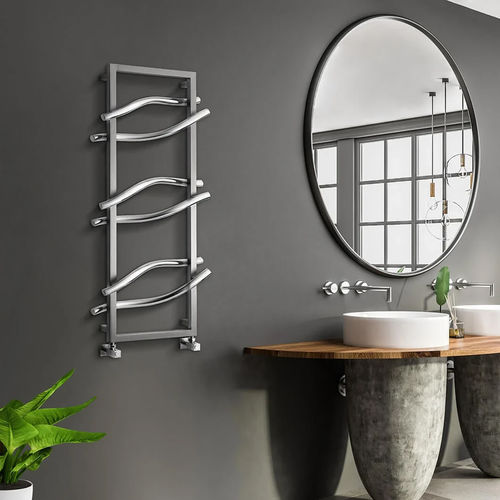 Scaldasalviette ad acqua calda - Eye  - HAMMAM DESIGN RADIATOR - contemporaneo / in acciaio inossidabile / colore personalizzabile