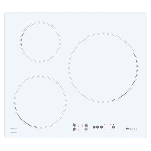 Piano cottura a induzione - BTI2638UW  - Brandt - 3 fuochi / da incasso / con comandi tattili