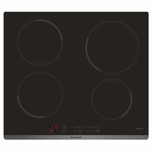 Piano cottura a induzione - BPI6420B - Brandt - 4 fuochi / da incasso / con comandi tattili