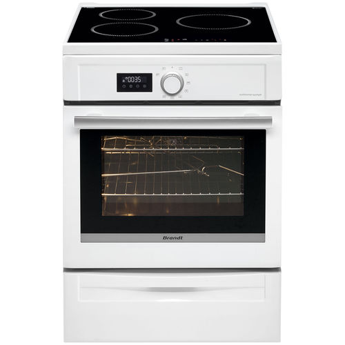 Blocco cottura a induzione - BCI6653W - Brandt - 3 fuochi / 1 forno / autopulente pirolitico