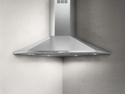 Cappa ad angolo - ACUTA - Elica - con condotto / con illuminazione integrata / classe A