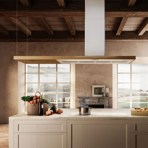 Cappa a isola - BIO - Elica - con condotto / design originale / classe A++