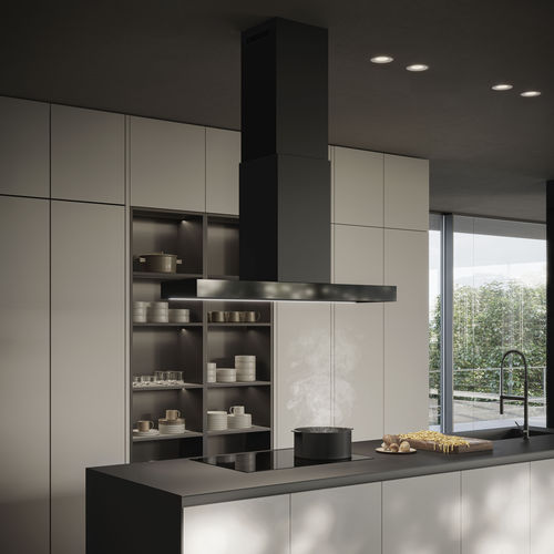 Cappa da soffitto - HAIKU DRY - Elica - con condotto / classe A+ / nera