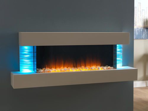 Camino elettrico - LUMA 1360 - Flamerite Fires - da parete / Faccia singola / con focolare chiuso
