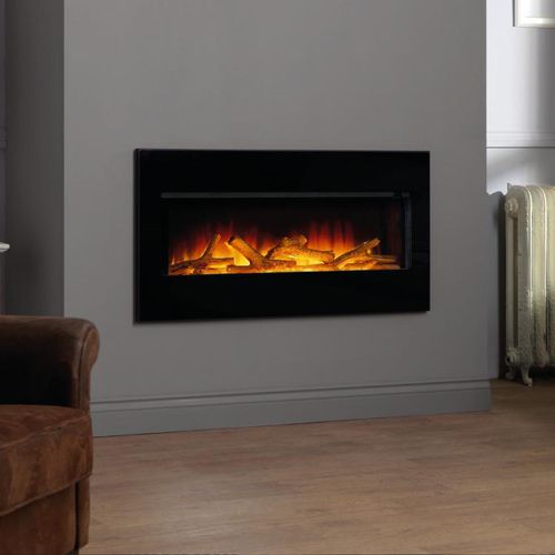 Camino elettrico - OMNIGLIDE 900 - Flamerite Fires - da parete / Faccia singola / con focolare chiuso