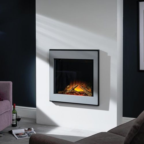 Camino elettrico - ODYSSEY 600 - Flamerite Fires - da parete / Faccia singola / con focolare chiuso