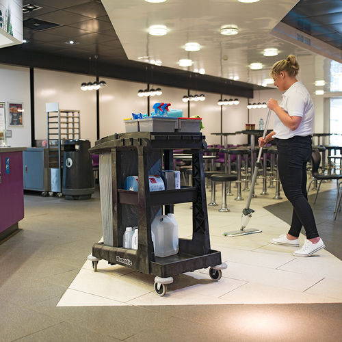 Carrello di pulizia - ECO-Matic EM1 - Numatic - portarifiuti / contract / in plastica riciclata