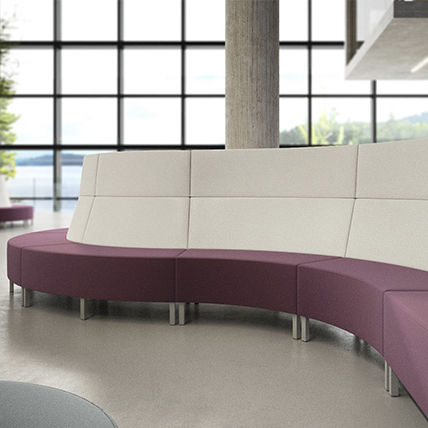Divanetto imbottito modulare - UNIFY - Office Furniture Group - contemporaneo / in schiuma di poliuretano / contract