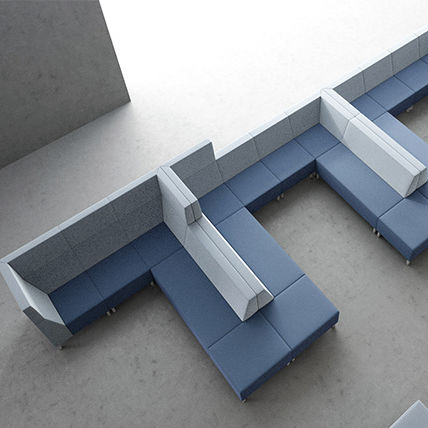 Divano modulare - UNIFY - Office Furniture Group - contemporaneo / in schiuma di poliuretano / imbottito