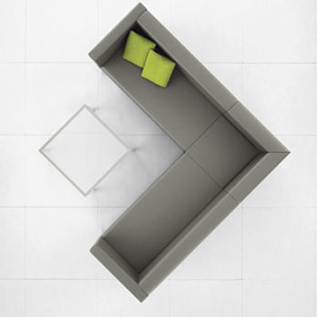 Divano modulare - INFINITY - Office Furniture Group - contemporaneo / in pelle / marrone
