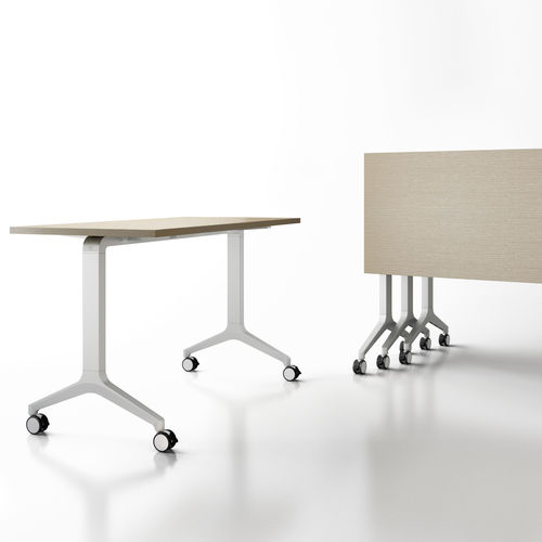 Tavolo da riunione contemporaneo - TRELLO - Office Furniture Group - in laminato / con supporto in ghisa di alluminio / rettangolare