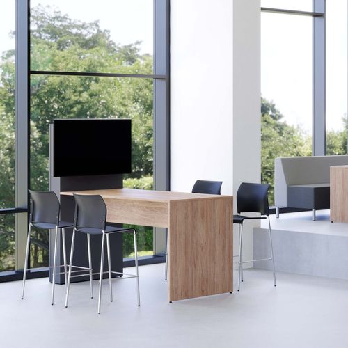 Tavolo da conferenza contemporaneo - LET’S MEET MEDIA - Office Furniture Group - in legno / con supporto in legno / rettangolare