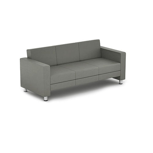 Divano contemporaneo - TRIBUTE - Office Furniture Group - in pelle / marrone / grigio