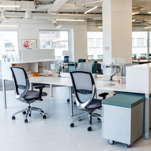 Scrivania per open space - XSEDE® - KIMBALL Office - da terra / da 2 persone / contemporanea