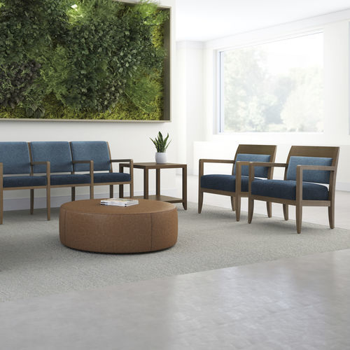 Poltrona contemporanea - AUSSIE™ - KIMBALL Office - in tessuto / in legno / in legno