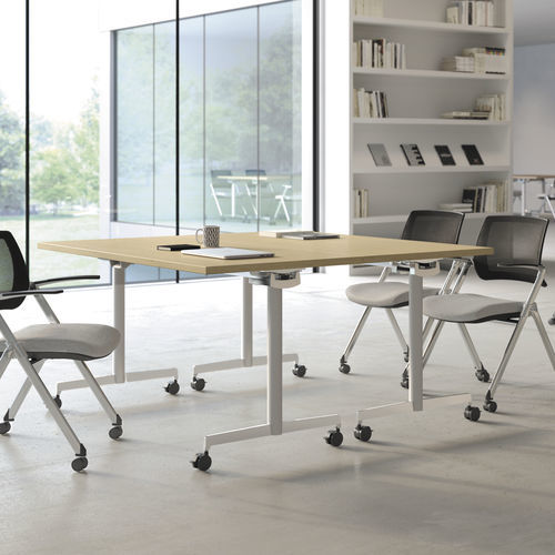 Tavolo da riunione contemporaneo - DOCK® TRAINING - KIMBALL Office - in legno / con supporto in metallo / rettangolare