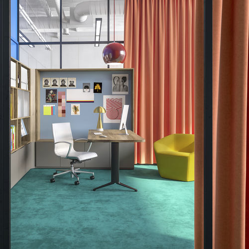 Sedia da conferenza contemporanea - NILES™ - KIMBALL Office - da interno / in pelle / in alluminio