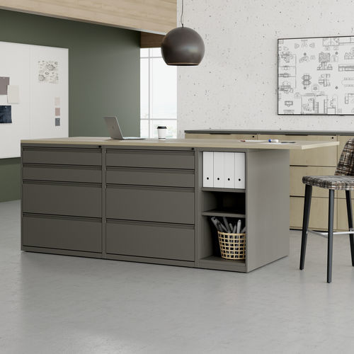 Scrivania direzionale - FOOTPRINT® - KIMBALL Office - da terra / da 2 persone / contemporanea