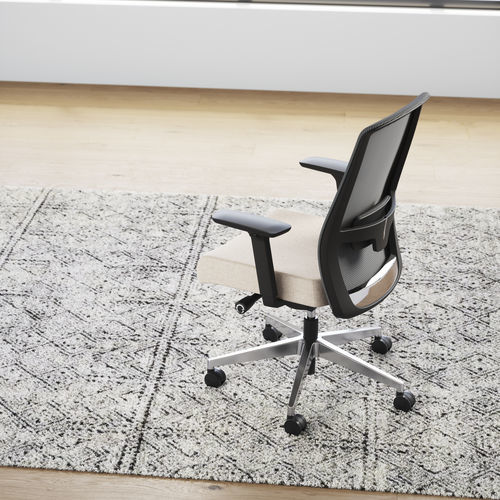 Sedia operativa in alluminio lucido - MELORA™ - KIMBALL Office - in plastica / in legno compensato / per cuscini