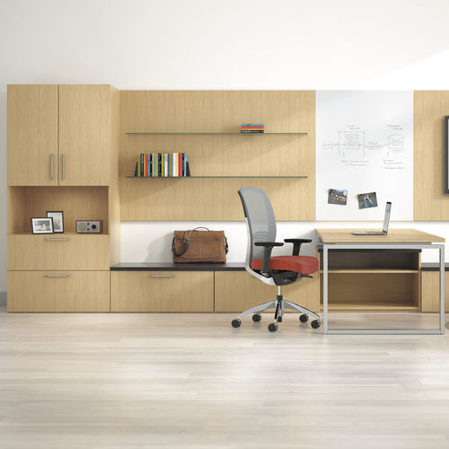 Set scrivania e scaffale contract - PRIORITY™ - KIMBALL Office