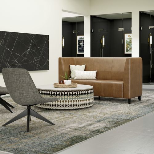 Divano modulare - FRINGE® - KIMBALL Office - d'angolo / contemporaneo / in tessuto