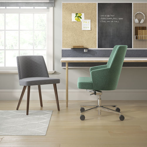 Sedia contemporanea - NATE & NATTY® - KIMBALL Office - da interno / in tessuto / con supporto in legno