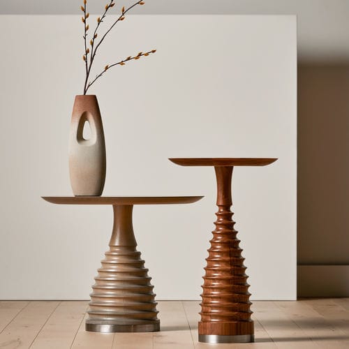 Tavolo d'appoggio contemporaneo - FRILL™ - KIMBALL Office - in legno / con supporto in metallo / con supporto in legno