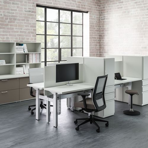 Cassettiera per ufficio in legno - ALLOY® - KIMBALL Office - in metallo / 1 cassetto / 2 cassetti