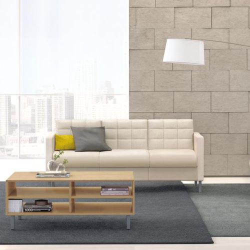 Divano contemporaneo - BOYD® - KIMBALL Office - in tessuto / in pelle / in laminato