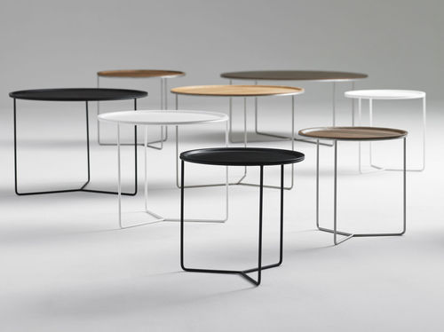 Tavolino basso contemporaneo - VALET - DAVIS - in legno / in metallo / professionale