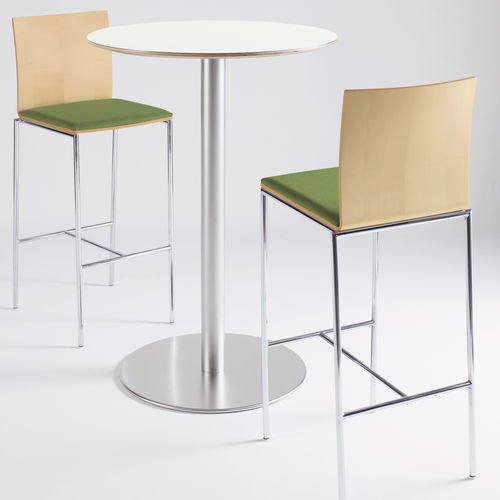 Tavolo alto contemporaneo - VEER - DAVIS - in legno / rotondo / quadrato