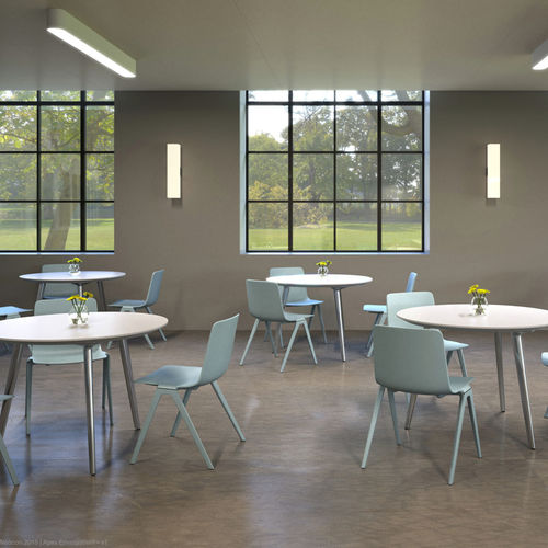 Sedia contemporanea - A-CHAIR - DAVIS - da interno / in tessuto / in plastica