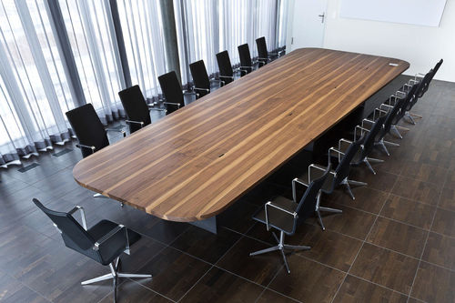 Tavolo da conferenza contemporaneo - TIX - DAVIS - in legno massiccio / rettangolare / professionale