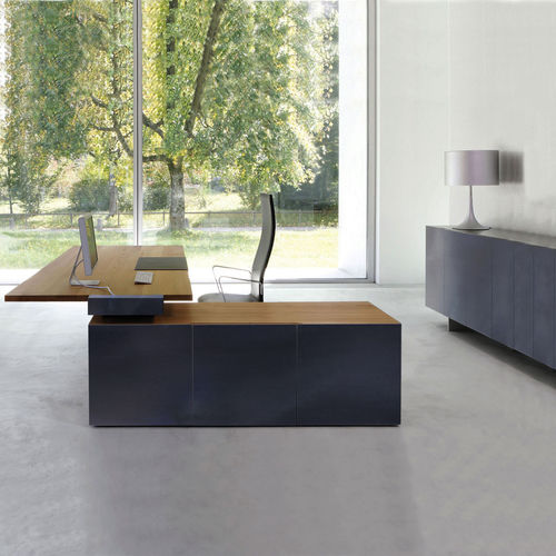 Scrivania direzionale - TIX OFFICE - DAVIS - contemporanea / in legno massiccio / d'angolo
