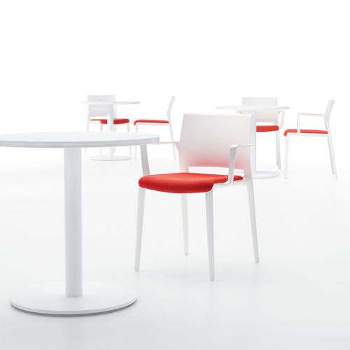 Sedia visitatore contemporanea - BAKHITA - GLOBAL totaloffice - da interno / polimerica / imbottita