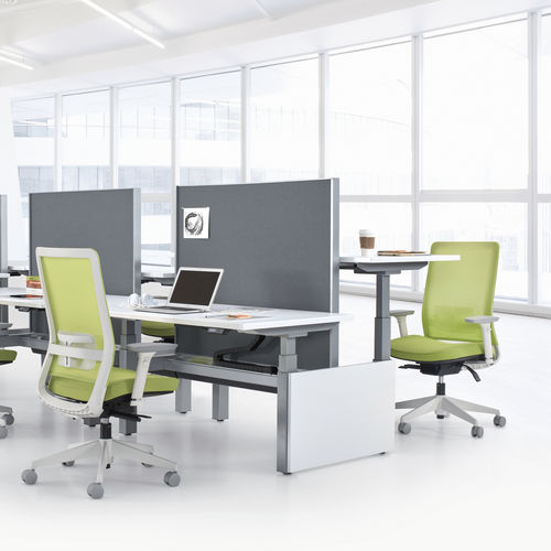 Poltrona da ufficio contemporanea - FACTOR™ - GLOBAL totaloffice - in rete / imbottita / regolabile